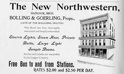 Northwestern Hotel Ad
