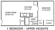 Upper Heights 1 Bedroom
